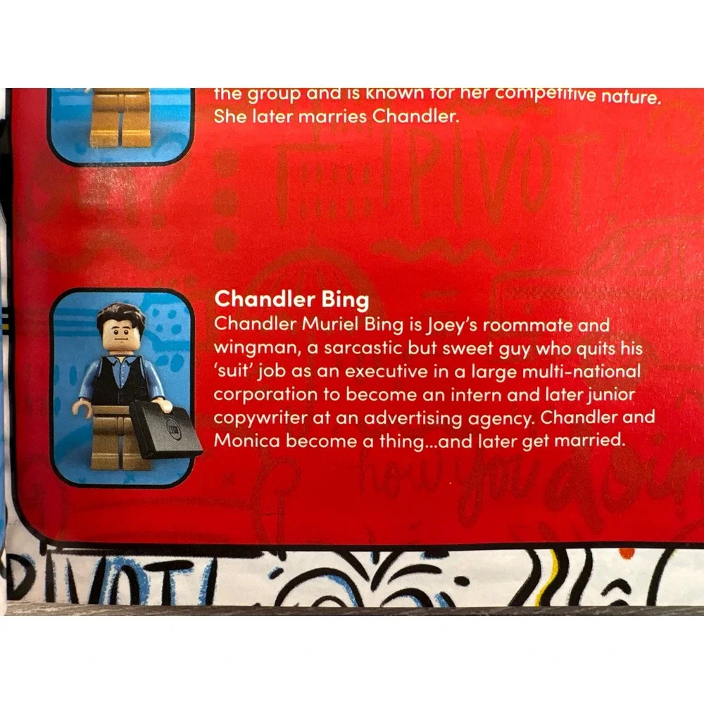 LEGO Friends Central Perk 21319 Bag 4 Sealed Chandler Bing Minifigure Parts - Picture 3 of 4